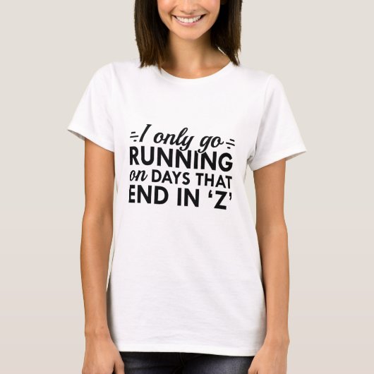 走るのは私の趣味ではない Tシャツ (正面)