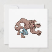 走るウェアウルフ 招待状 (裏面)