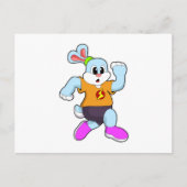 走るウサギ ポストカード (正面)