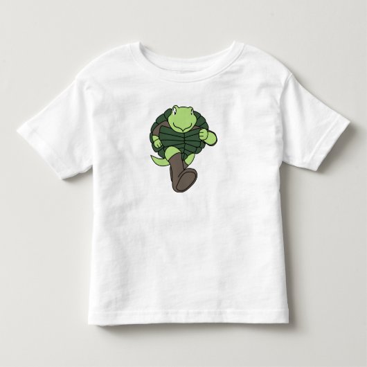 走るトリン・ザ・タートル トドラーTシャツ (正面)