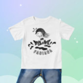 走るプリンセスの赤ちゃんTシャツ ベビーTシャツ