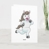 走るランナーとしての馬 カード (裏面)