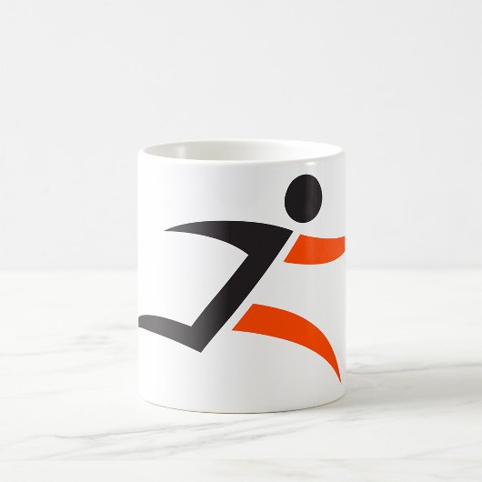 走る人のデザイン コーヒーマグカップ
