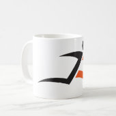 走る人のデザイン コーヒーマグカップ (正面左)
