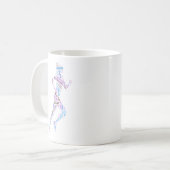走る女の子 コーヒーマグカップ (正面左)