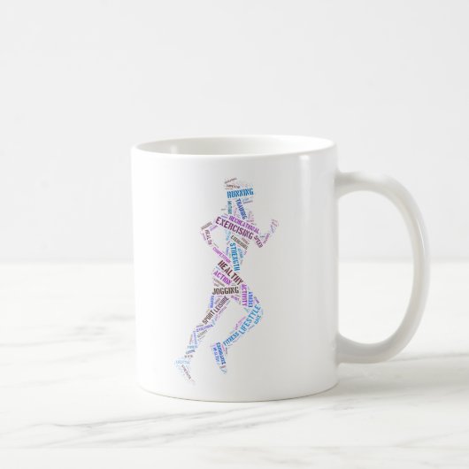 走る女の子 コーヒーマグカップ (右)