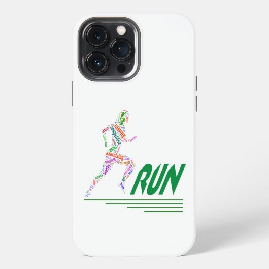 走る女の子 iPhoneケース (裏面)