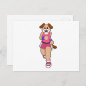 走る犬 ポストカード (正面/裏面)