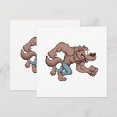 走る狼男 招待状 (正面/裏面)