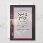 走る馬のパステル画 招待状 (正面)