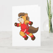 走る馬 カード (正面)