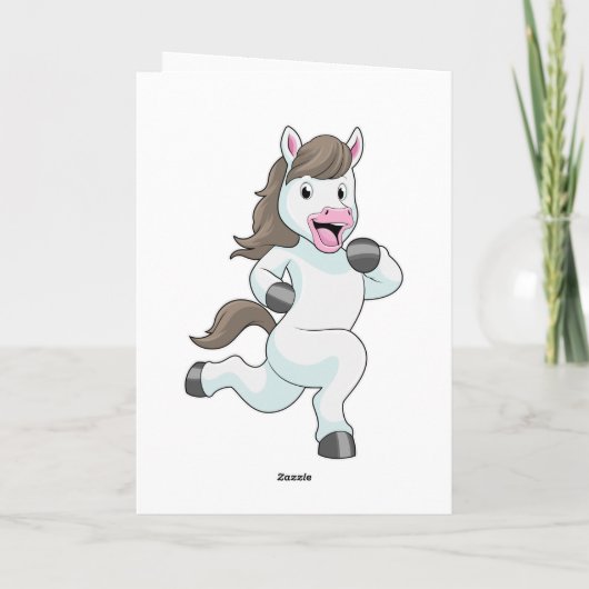 走る馬 カード (裏面)