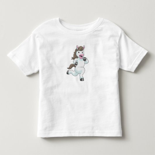走る馬 トドラーTシャツ (正面)