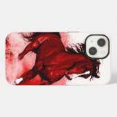 走る馬 iPhoneケース (裏面横)
