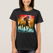 走る馬 Tシャツ (正面)