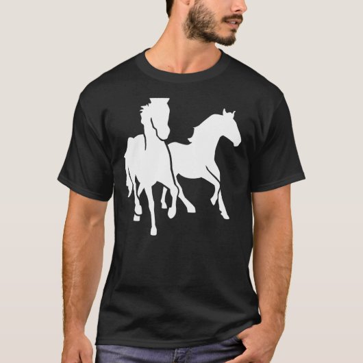 走る馬 Tシャツ (正面)