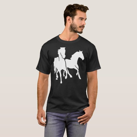 走る馬 Tシャツ (正面フル)