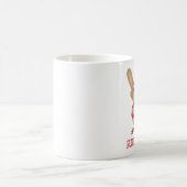 走れホッピー!赤いウサギランナー コーヒーマグカップ (中央)