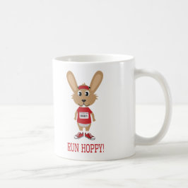 走れホッピー！赤いウサギランナー コーヒーマグカップ