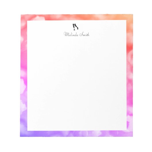 走れ。メモパーソナライズされた帳 ノートパッド (正面)