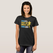 走オフ振り上げターンポールジャンプ Tシャツ (正面フル)