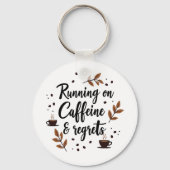 走カフェインと後悔の美的キーチェーン キーホルダー (正面)