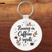 走カフェインと後悔の美的キーチェーン キーホルダー (正面)