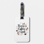 走カフェインと後悔の美的荷物 ラゲッジタグ (裏面縦)