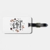 走カフェインと後悔の美的荷物 ラゲッジタグ (裏面横)