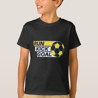 走キックゴールサッカーTシャツ Tシャツ