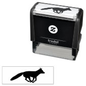 走キツネシルエット野生生物 セルフインキングスタンプ (インサイチュ)