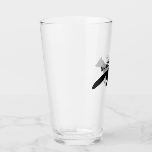 走キツネシルエット | クールパーソナライズされた タンブラーグラス (右)