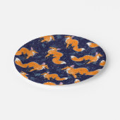 走キツネパーティープレート ペーパープレート (アングル)