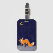 走キツネラゲッジタグ ラゲッジタグ (正面縦)