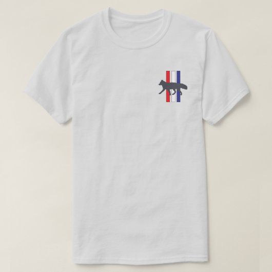 走キツネTシャツと Tシャツ (デザイン正面)