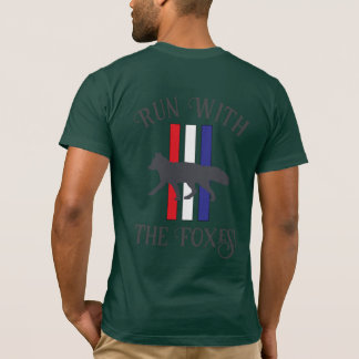 走キツネTシャツと Tシャツ