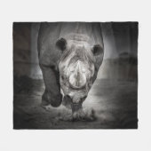 走サイ：野生動物ポートレート。 フリースブランケット (正面(横))