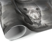 走サイ：野生動物ポートレート。 ラッピングペーパー (ロールコーナー)