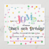 走ジャンプ遊カラフル 招待状 (正面/裏面)