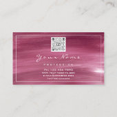 走スポーツジムカウチスポーツロゴモダンQRロゴ 名刺 (裏面)