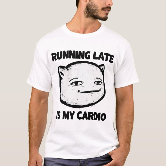 走ズ後期 – カーディおもしろいオ引用文デザイン Tシャツ (正面)