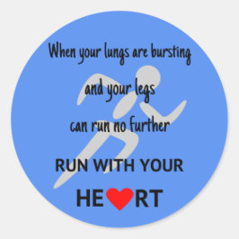 走ハートモチベーション ラウンドシール