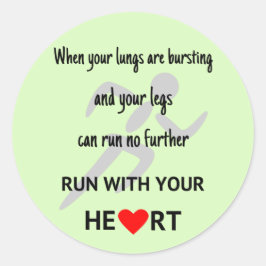 走ハートモチベーション ラウンドシール