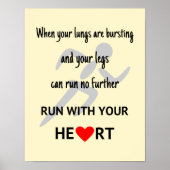 走ハート感動的 ポスター (正面)