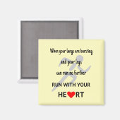 走ハート感動的 マグネット (正面/裏面)
