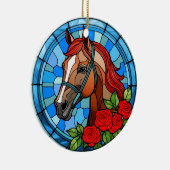 走バラパーソナライズされたオーナメント セラミックオーナメント (右)