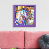 走メリーり回る馬帆布27系 キャンバスプリント (インサイチュ (リビング))