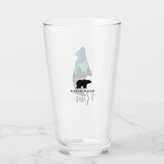 走モチベーションおもしろいでグラフィック タンブラーグラス (裏面)