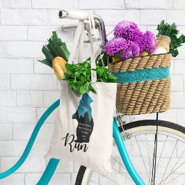 走モチベーションおもしろいでグラフィック トートバッグ