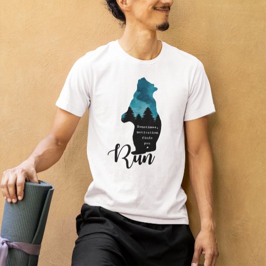 走モチベーションおもしろいでグラフィック Tシャツ